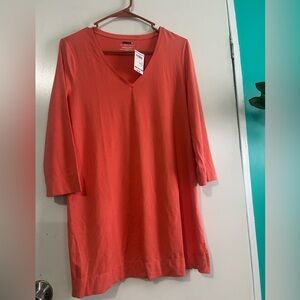 Chico's Vibrant Coral Tunic Top